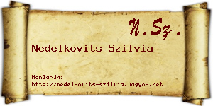 Nedelkovits Szilvia névjegykártya